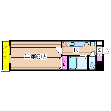 大阪府大阪市西区新町１丁目 間取り