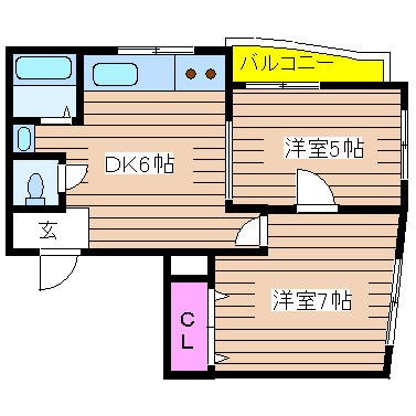 大阪府大阪市西区北堀江１丁目 間取り