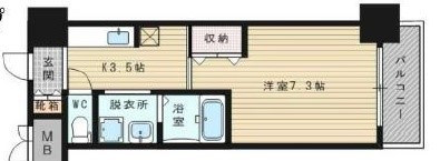 大阪府大阪市中央区博労町２丁目 間取り