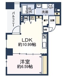 大阪府大阪市中央区南船場２丁目 間取り