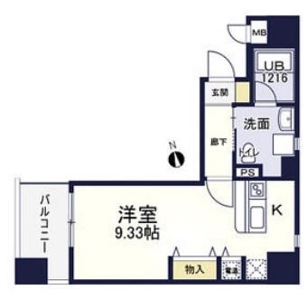 大阪府大阪市中央区南船場２丁目 間取り