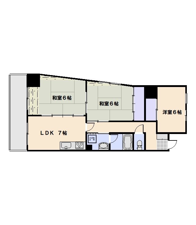 ユーアイビル 306号室 間取り