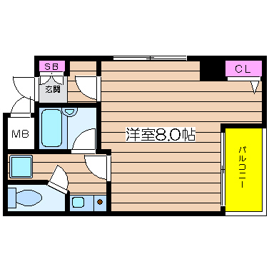 大阪府大阪市西区江戸堀２丁目 間取り