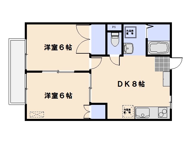 ピュアハウス皆賀 202号室 間取り