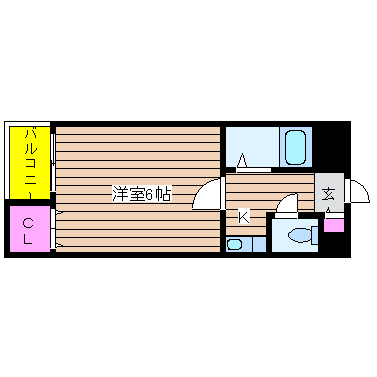 大阪府大阪市西区南堀江１丁目 間取り