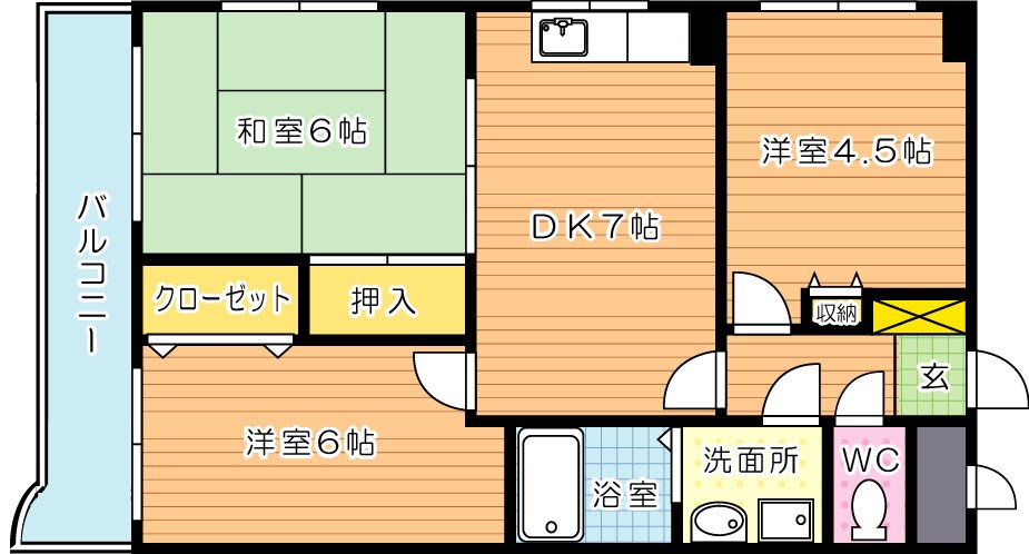 トーカンマンション八千代 間取り図