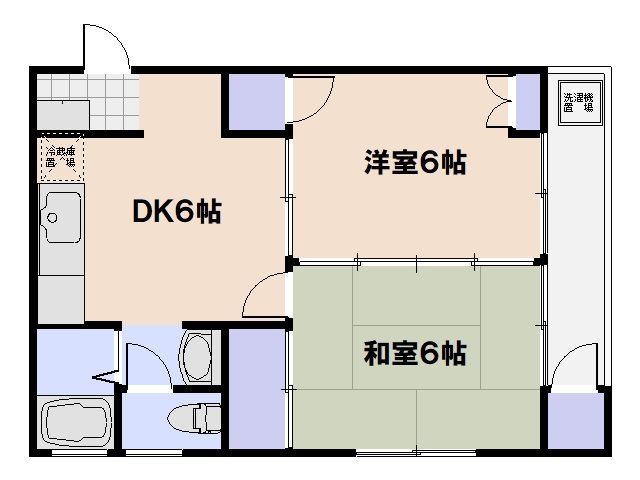 ドミールアサヒ 203号室 間取り