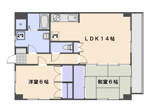 楽々園Nビル 間取り図