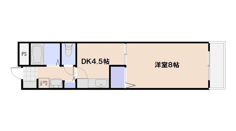 広電コイン通りビル 間取り図