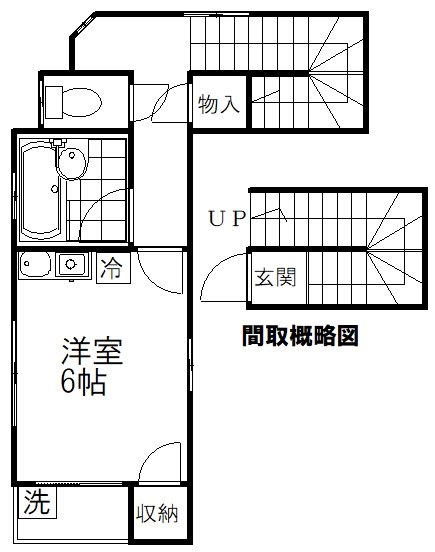コーポベル 201号室 間取り