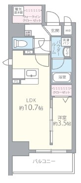 ソシオ心斎橋 間取り