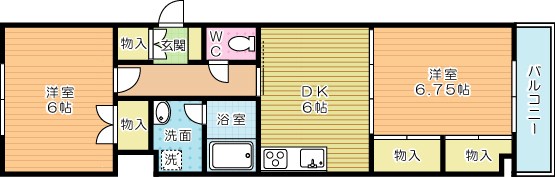 Ｊフィールド  701号室 間取り