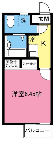 FLATⅠ 間取り
