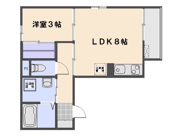 コスモ五日市 間取り図