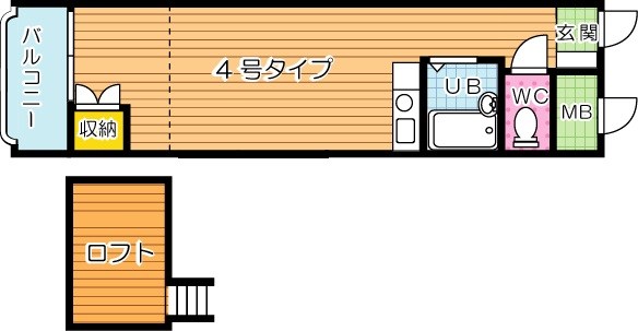 ジュネス戸畑駅前 704号室 間取り