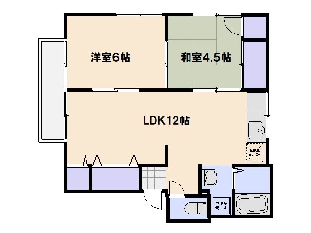 フォルム利松　B棟 間取り図