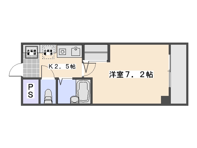 フォレスト中央 101号室 間取り