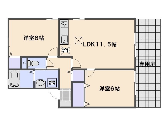 ファミール三筋　Ｃ棟 間取り