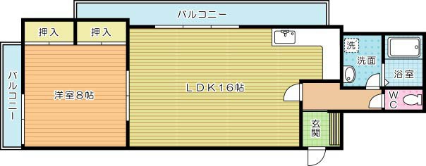 プレアール古船場町 間取り図