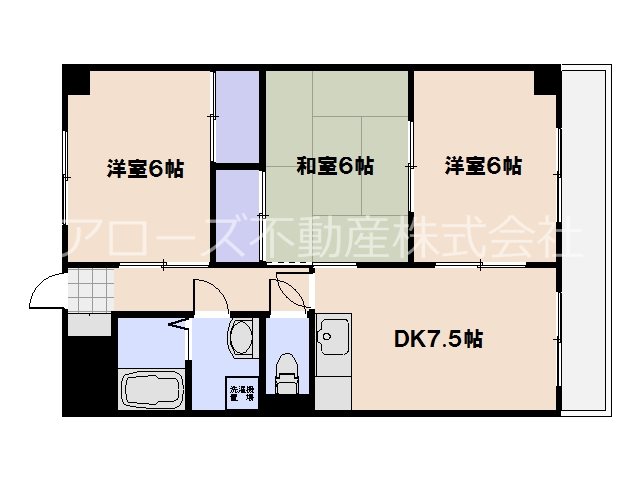 FORWEST千同 503号室 間取り