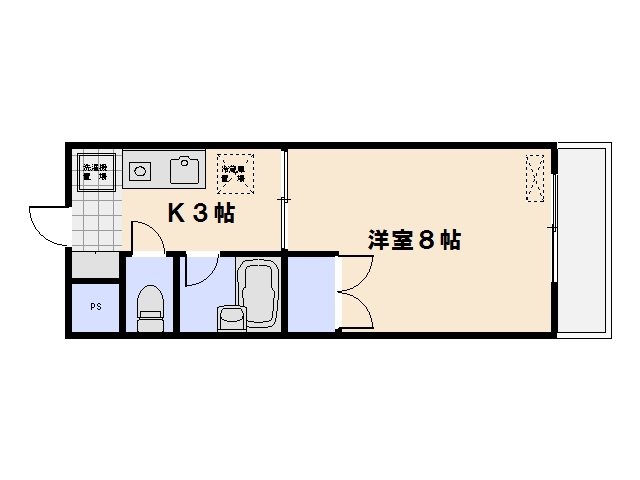 パティシェールヨシカワⅡ 408号室 間取り