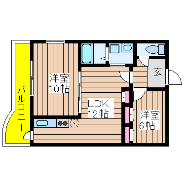 大阪府大阪市西区南堀江４丁目 間取り