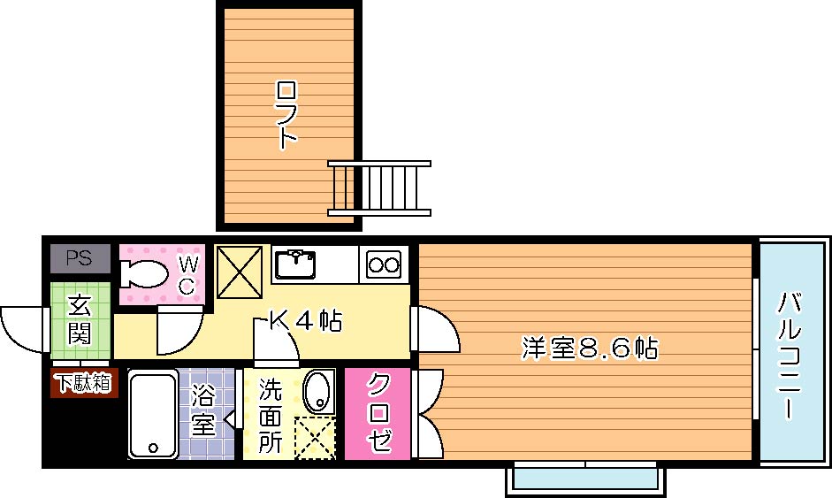 リファレンス門司駅前 801号室 間取り