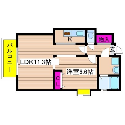 アリスマナーガーデン新町 間取り