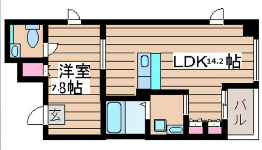 大阪府大阪市中央区瓦町３丁目 間取り