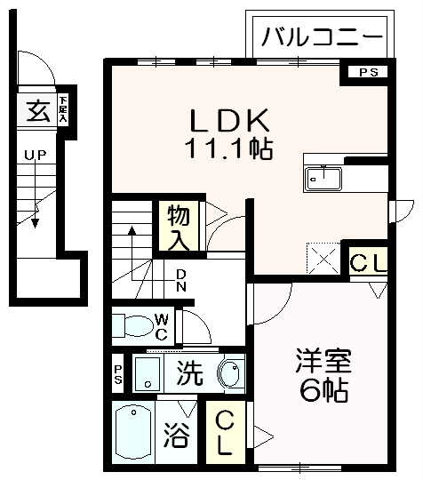 カーサプラシードⅠ 間取り