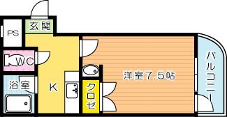 ニューサンリバー６番館 403号室 間取り
