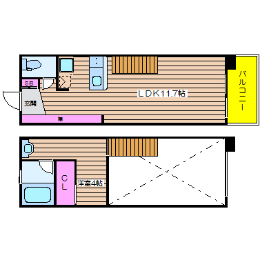 フォレステージュ靭公園 間取り