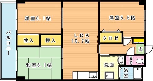 グリーンヴィレッジ則松 間取り図