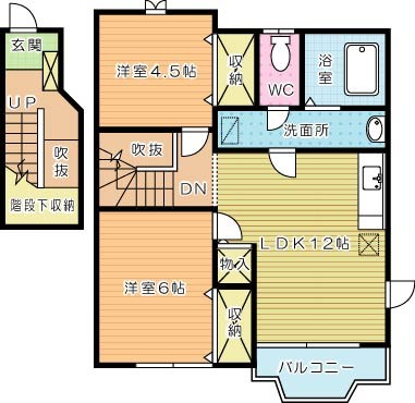 カーサ徳光Ａ 201号室 間取り