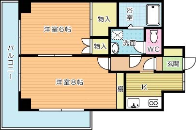 ルネッサンス真鶴 401号室 間取り