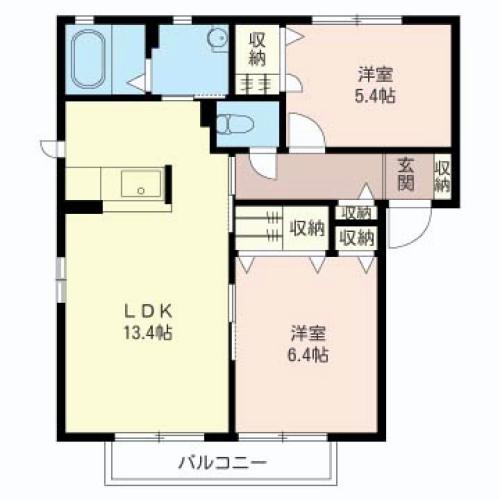グランヴィーブルＢ 間取り