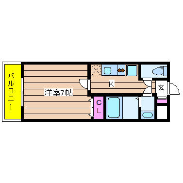 ルクレール中崎 間取り