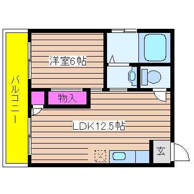 大阪府大阪市西区新町１丁目 間取り