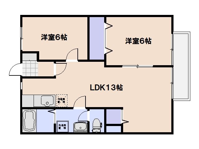 ニューシティ久保田 205号室 間取り