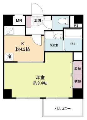 大阪府大阪市中央区材木町 間取り