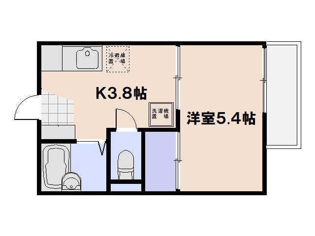 セフィラ陽光 105号室 間取り