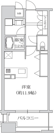 ＫＡＩＳＥＩ江戸堀 間取り