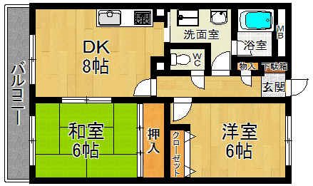 メープルコート中村 間取り図