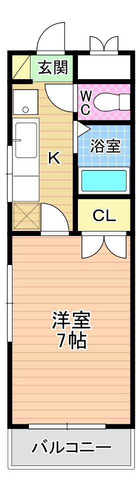 Be CourtⅡ（ビーコートⅡ） 501号室 間取り