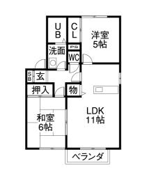 愛知県名古屋市中川区供米田３丁目 間取り