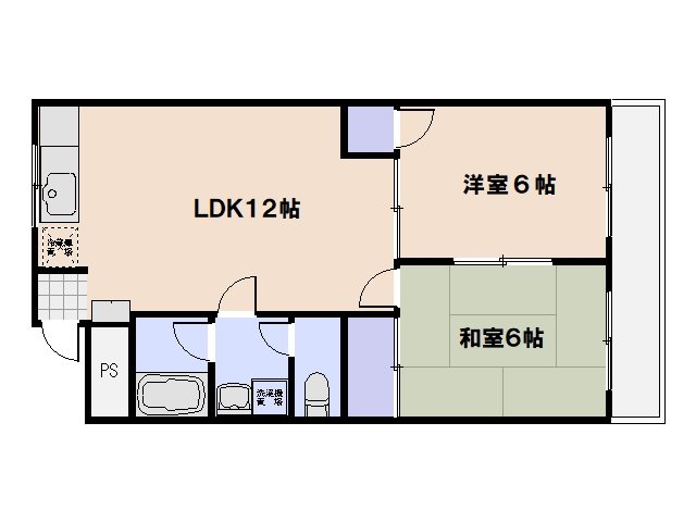 KDビルドⅡ 203号室 間取り