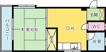 井ビル 403号室 間取り
