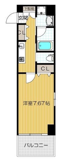 プレジール靭公園 間取り
