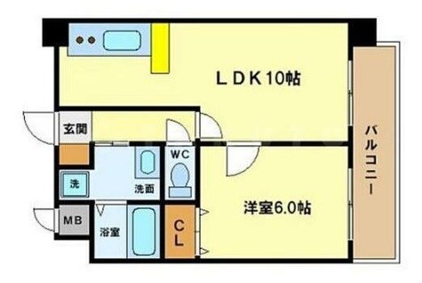 ユニーブル靭公園 間取り