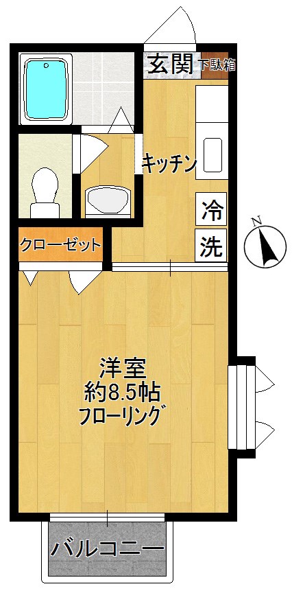 サニーコート手塚 201号室 間取り
